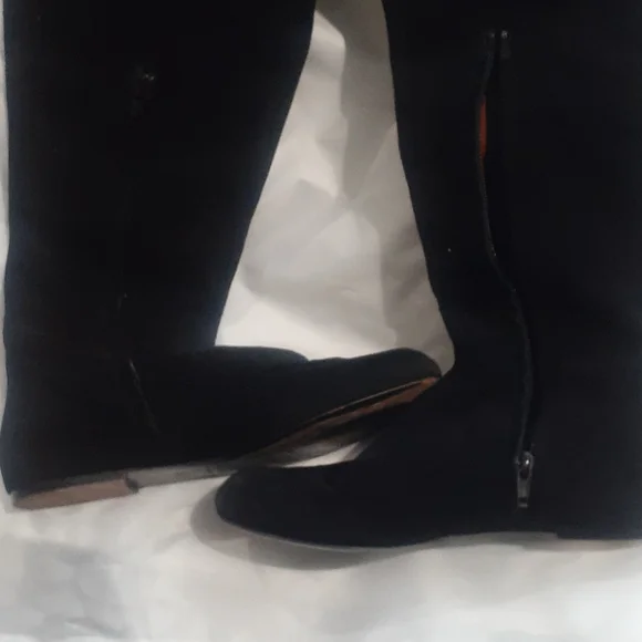 Marc Jacobs OTK Black Over The Knee Thigh High Suede Boots 6 EU 36 STREET WEAR